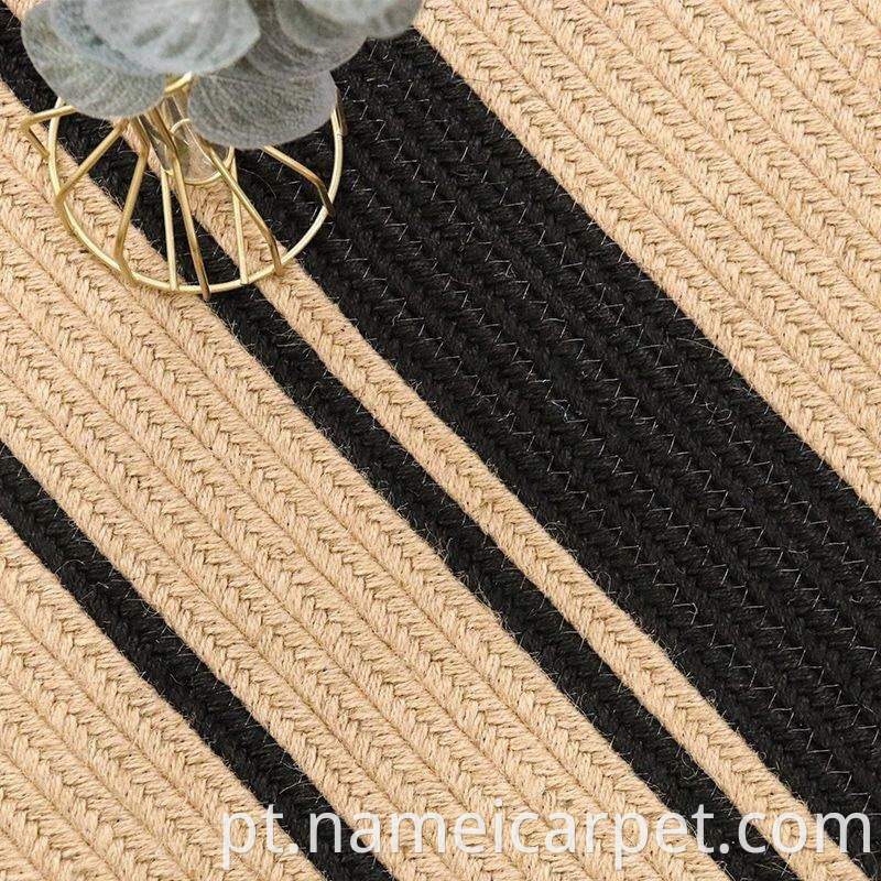 Jute Hemp Braided Wovencarpet Area Rug Floor Mats 97